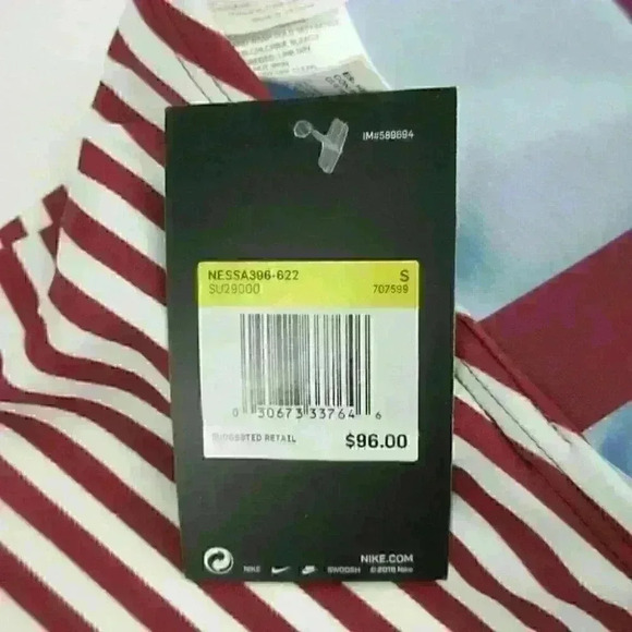 NEW! Nike Womens S Striped Racerback Swim Set NWT $96 - Picture 2 of 9